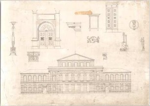 Voit, Johann Michael; Augsburg (Bayern); Theater - Ansicht; Tür (Ansicht); Details