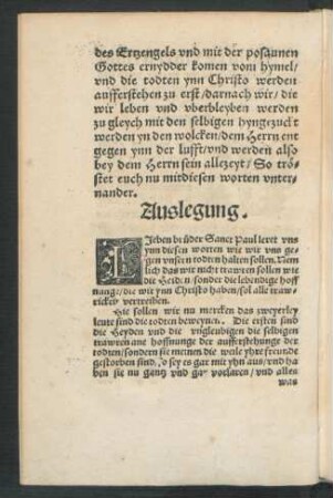 Auslegung.