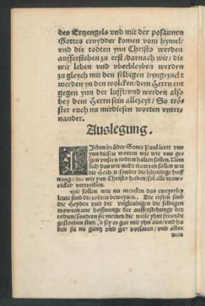 Auslegung.