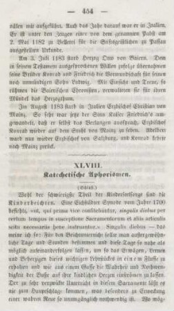 454-460 Katechtische Aphorismen