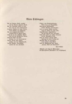 39 Mein Tübingen (Gedicht)