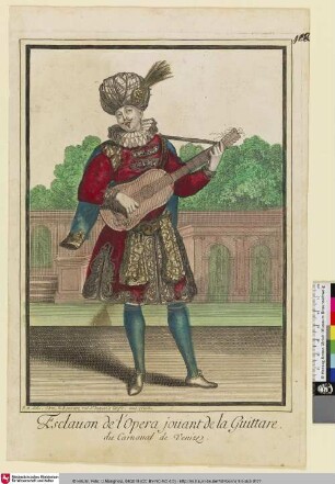 Esclauon de l'Opera jouant de la Guittare