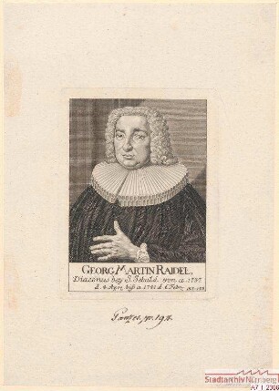Georg Martin Raidel, Diakon bei St. Sebald