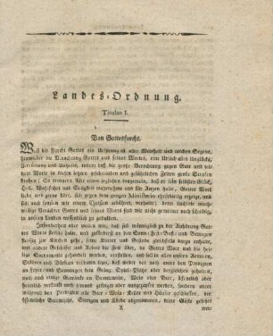 Landes-Ordnung