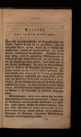 Vorrede zur ersten Auflage.