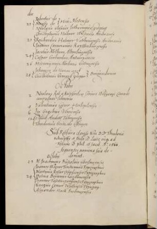 Winterhalbjahr 1565/1566. Rektorat Dietrich Schnepff