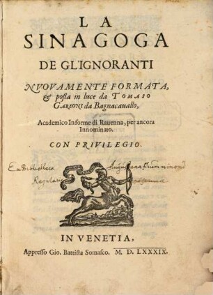La sinagoga degl'ignoranti
