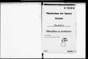 Rechtsverhältnisse der Bundesbeamten
