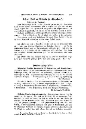 Offener Brief an Fräulein H. Klingebeil