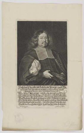 Bildnis des Johann Christoph Schmidt