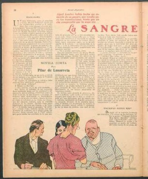 La sangre muerta : Novela corta por Pilar de Lusarreta