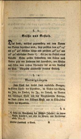 Handbuch der Statistik des Königreichs Baiern. 1