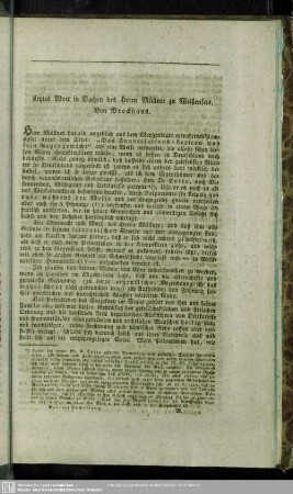 Letztes Wort in Sachen des Herrn Müllner zu Weißenfels. Von Brockhaus