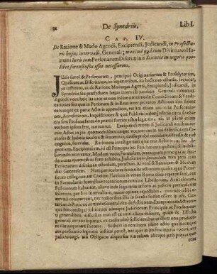 Cap. IV. De Ratione & Modo Agendi, Excipiendi, Judicandi, in Præfecturis bujus intervalli, Generali [...]