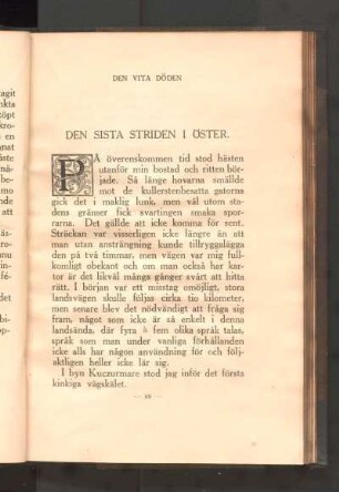 Den Sista Striden I Öster.