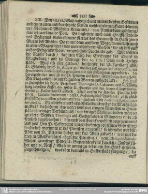 XIII. Reise nach Helmstädt ...