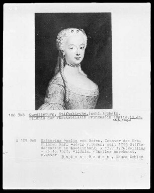 Bildnis der Fürstäbtissin Prinzessin Amalie
