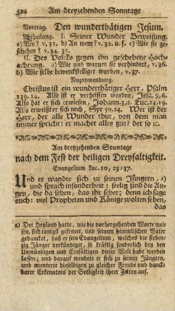Am dreyzehenden Sonntage nach dem Fest der heiligen Dreyfaltigkeit