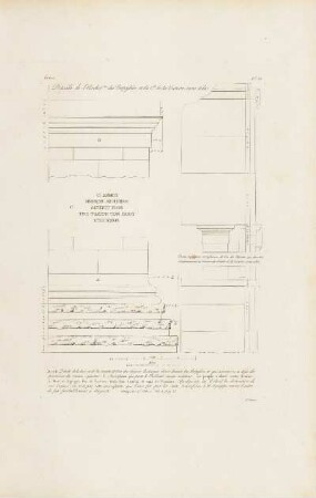 Abb.: Pl. 22 Détails de l'Architecture des Propylées et du Temple de la Victoire sans ailes.
