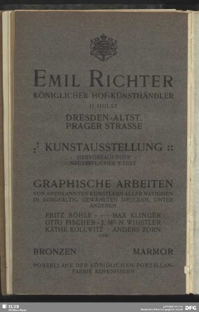 Emil Richter Königlicher Hof-Kunsthändler