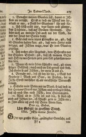 455-460, Das 23. Gebet