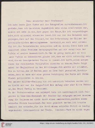 Brief von Fritz Saxl an Franz Boll