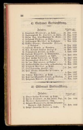 4) Goldenes Verdienstkreuz.