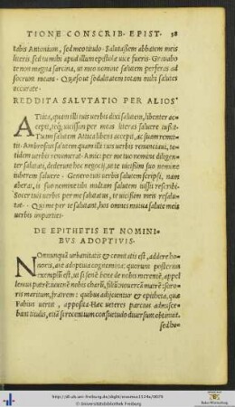 De Epithetis Et Nominibus Adoptivis