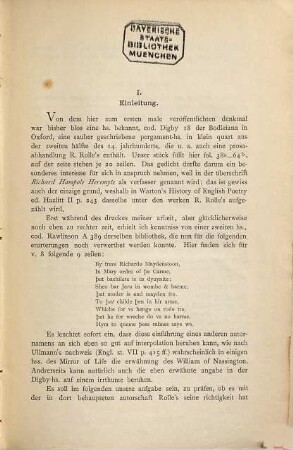Ueber die Richard Rolle de Hampole zugeschriebene Paraphrase der sieben Bußpsalmen