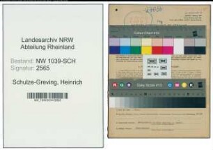 Entnazifizierung Heinrich Schulze-Greving , geb. 12.10.1901 (Landwirt)
