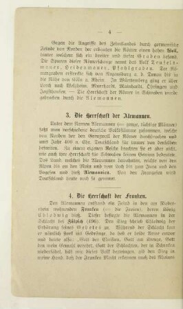 3. Die Herrschaft der Alemannen