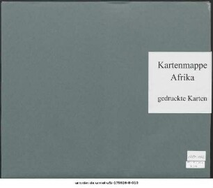 Abessinien nördlich von Antalo : 1889-1902 : Kartensammlung