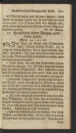 17. Trostlieder beym Verzug göttlicher Hülfe