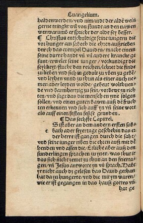Das sechste Capittel.