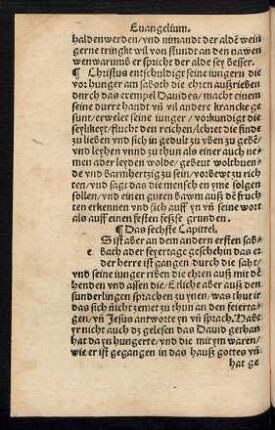 Das sechste Capittel.