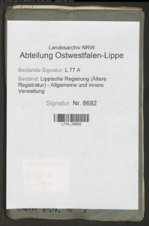 Landstraße (Chaussee) von Humfeld nach Barntrup.- (Distrikt 9)