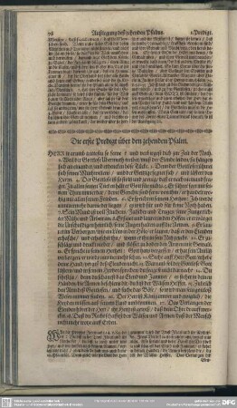Die Predigten über den zehenden Psalm