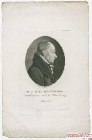 Dr. J(ohann). H(einrich). E(gidius). Heerdegen