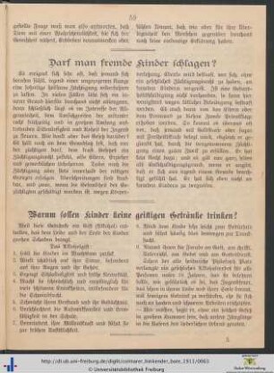 Warum sollen Kinder keine geistigen Getränke trinken?