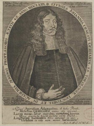 Bildnis des Johannes Ernestus Gerhardus