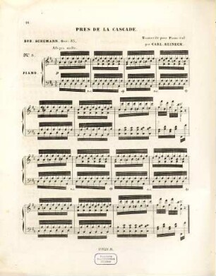 Pièces de différents caractères : oeuv. 85, 8. Près de la cascade