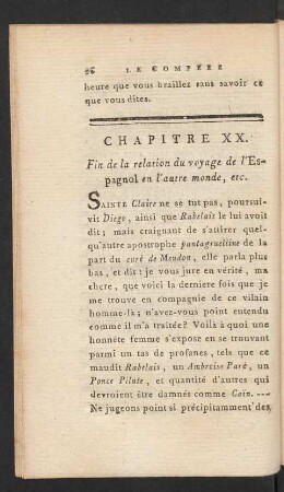 Chapitre XX. Fin de la relation du voyage de l'Espagnol en l'autre monde, etc.