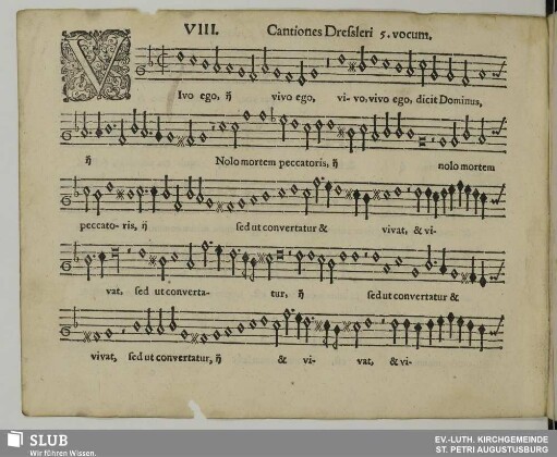 VIII. Vivo ego dicit Dominus