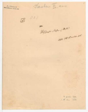 Umschlag mit der Aufschrift "IVc) Dunkle Massen (Bessel)"
