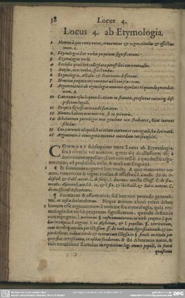 Locus 4. ab Etymologia