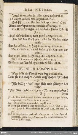 IV. De Philosophia