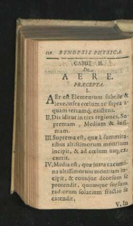 Caput II. De Aere.