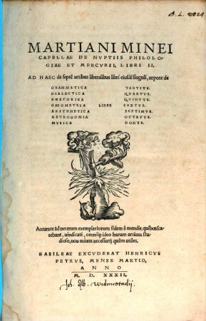 De nuptiis philologiae et Mercurii : libri II.