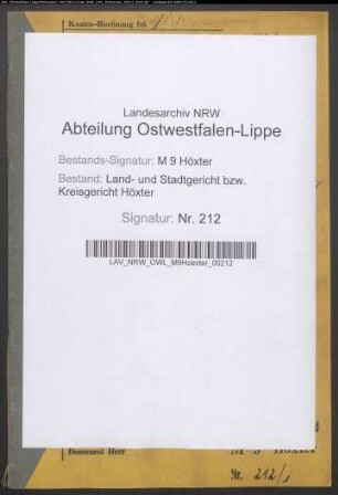 Testamente G. Gröne, Groppe, Großkopf, Grote (Grothe)
