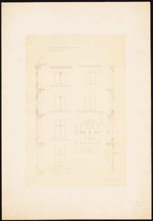 Auditoriengebäude der Philipps-Universität Marburg: Ostbau: Querschnitt, Details